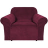 PrimeBeau Stretch Velvet Armchair Cover Couch Covers 1 Cushion Slipcover, Real Velvet, Upgraded Fit, Full Protection, Aesthetic Decor, Easy Care, Chair 31"-49"