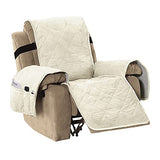 PrimeBeau Thick Velvet Quilted Recliner Covers for Recliner Chair - Luxurious Protection