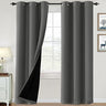 PrimeBeau 100% Blackout Grommet Curtain Set of 2 Panels 42 Series