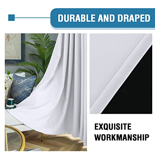 PrimeBeau 100% Blackout Grommet Curtain Set of 2 Panels 42 Series