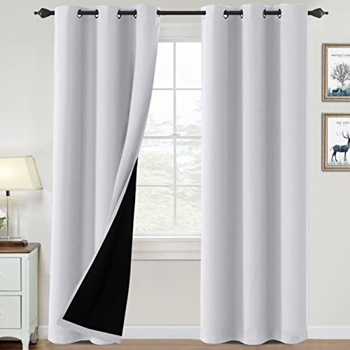 PrimeBeau 100% Blackout Grommet Curtain Set of 2 Panels 42 Series