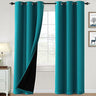 PrimeBeau 100% Blackout Grommet Curtain Set of 2 Panels 42 Series