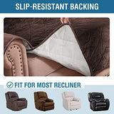 PrimeBeau Thick Velvet Quilted Recliner Covers for Recliner Chair - Luxurious Protection