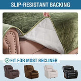 PrimeBeau Thick Velvet Quilted Recliner Covers for Recliner Chair - Luxurious Protection