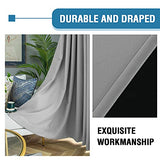 PrimeBeau 100% Blackout Grommet Curtain Set of 2 Panels 42 Series