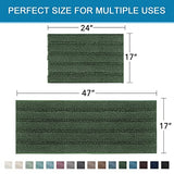 PrimeBeau Strip Chenille Bathroom Rugs Set