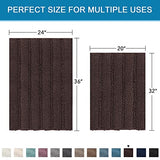 PrimeBeau Strip Chenille Bathroom Rugs Set