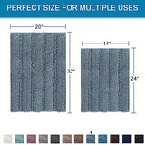 PrimeBeau Strip Chenille Bathroom Rugs Set