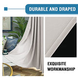 PrimeBeau 100% Blackout Grommet Curtain Set of 2 Panels 42 Series