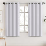 PrimeBeau 100% Blackout Grommet Curtain Draper Set of 2 Panels 52 Series