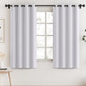 PrimeBeau 100% Blackout Grommet Curtain Draper Set of 2 Panels 52 Series