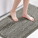 PrimeBeau Bath Rugs Chenille Floor Mat Ultra Soft Washable Bathroom Dry Fast Water Absorbent Bedroom Area Rugs(1 Piece)