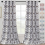 PrimeBeau GEO Pattern Blackout Curtains 2 Panels Set