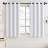 PrimeBeau 100% Blackout Grommet Curtain Draper Set of 2 Panels 52 Series