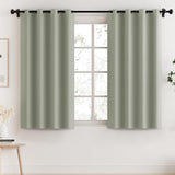 PrimeBeau 100% Blackout Grommet Curtain Draper Set of 2 Panels 52 Series