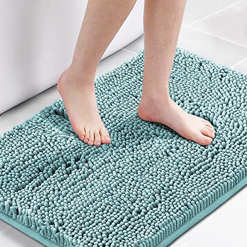 PrimeBeau Bath Rugs Chenille Floor Mat Ultra Soft Washable Bathroom Dry Fast Water Absorbent Bedroom Area Rugs(1 Piece)