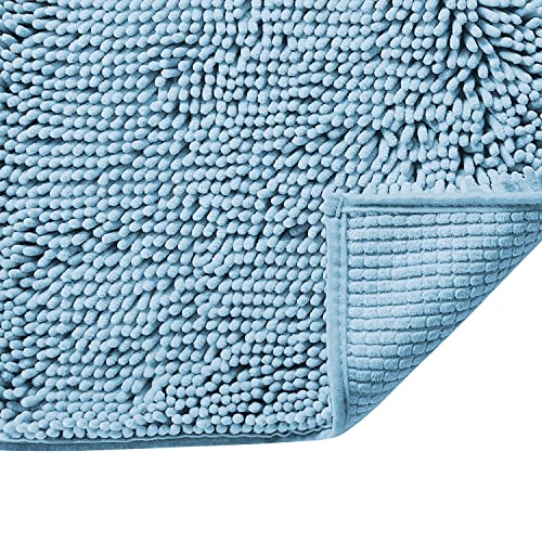 PrimeBeau Bath Rugs Chenille Floor Mat Ultra Soft Washable Bathroom Dry Fast Water Absorbent Bedroom Area Rugs(1 Piece)