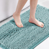 PrimeBeau Bath Rugs Chenille Floor Mat Ultra Soft Washable Bathroom Dry Fast Water Absorbent Bedroom Area Rugs(1 Piece)