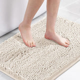 PrimeBeau Bath Rugs Chenille Floor Mat Ultra Soft Washable Bathroom Dry Fast Water Absorbent Bedroom Area Rugs(1 Piece)