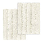 PrimeBeau Strip Chenille Bathroom Rugs Set