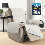 PrimeBeau Waterproof Recliner Cover Non-Slip Fabric Protector for Standard and Large Recliners