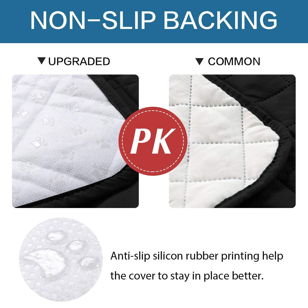 PrimeBeau Waterproof Recliner Cover Non-Slip Fabric Protector for Standard and Large Recliners