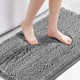 PrimeBeau Bath Rugs Chenille Floor Mat Ultra Soft Washable Bathroom Dry Fast Water Absorbent Bedroom Area Rugs(1 Piece)