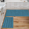 PrimeBeau Strip Chenille Bathroom Rugs Set