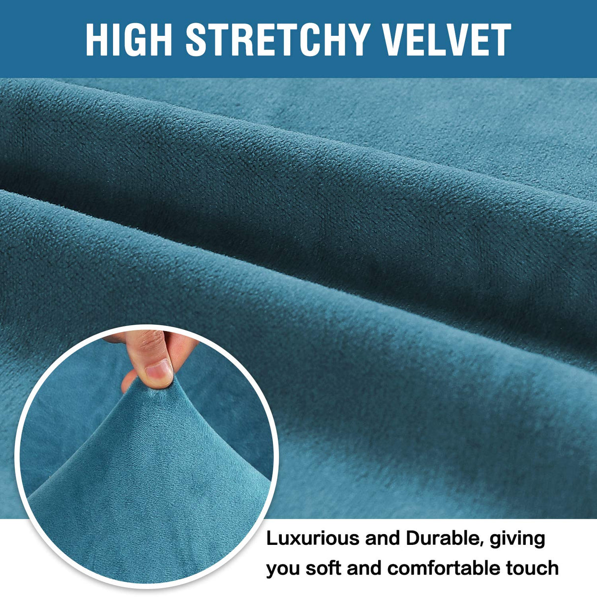 PrimeBeau Stretch Velvet Armchair Cover Couch Covers 1 Cushion Slipcover, Real Velvet, Upgraded Fit, Full Protection, Aesthetic Decor, Easy Care, Chair 31"-49"