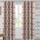 PrimeBeau GEO Pattern Blackout Curtains 2 Panels Set