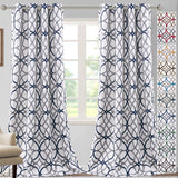 PrimeBeau GEO Pattern Blackout Curtains 2 Panels Set