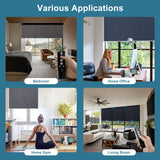 100% Blackout Motorized Roller Shades Eclipse Series