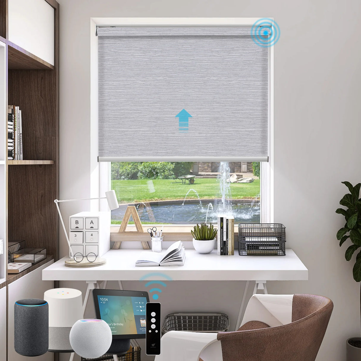 70% Room Darkening Motorized Roller Shades Essential Series