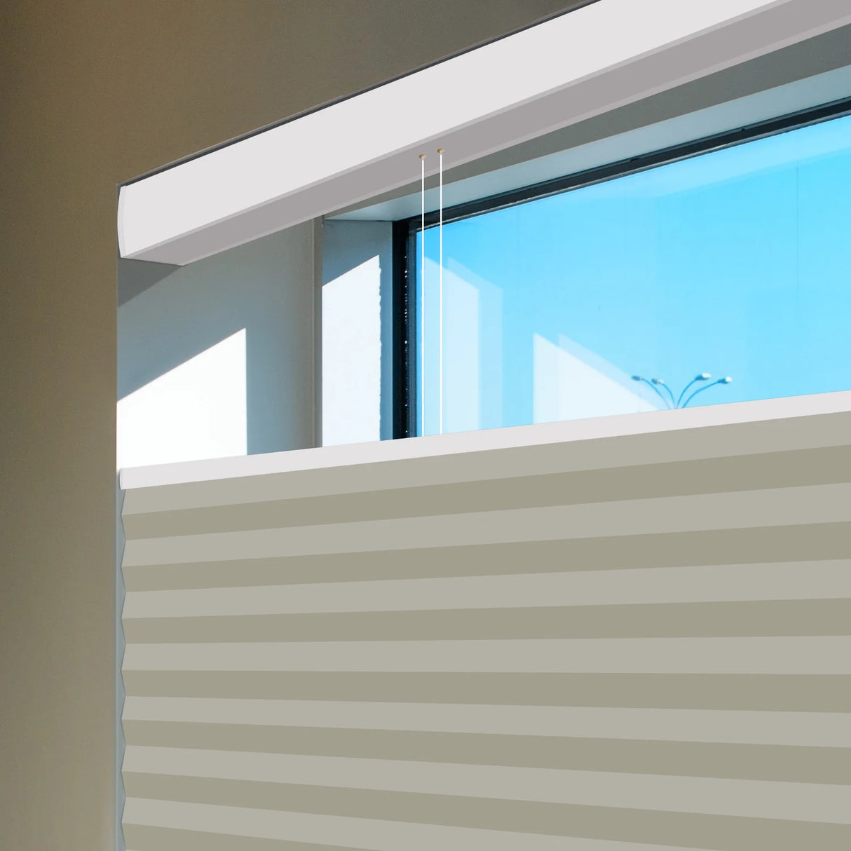 Motorized Blackout Cellular Shades Levitate Nowa (Top Down Bottom Up)