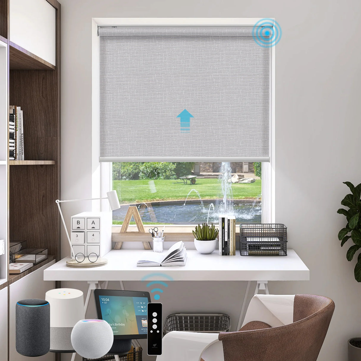 70% Room Darkening Motorized Roller Shades Essential Series