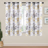 Blackout Room Darkening Thermal Insulated Curtain Grommet Panels, Vintage Classical Floral Printing, 52" W x 63" L