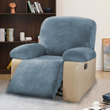 Simply Stretch Velvet Recliner Slipcovers with Armrest Covers 1 Seater