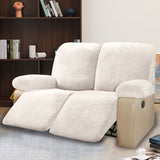 Simply Stretch Velvet Recliner Slipcovers with Armrest Covers 2 Seater